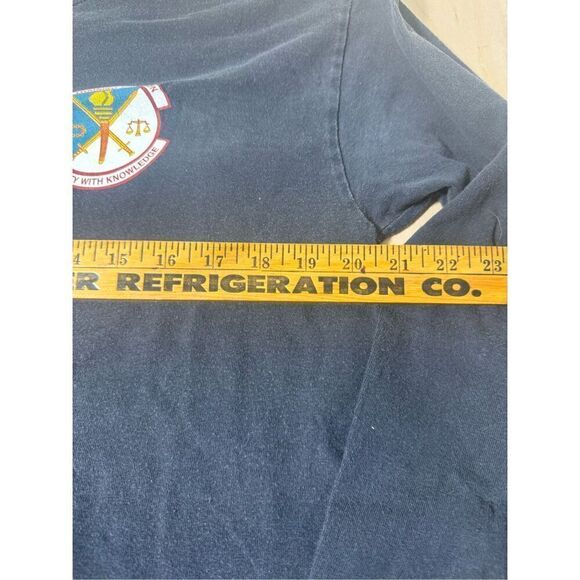 Vtg US Air Force One Team One fight Freedom Shirt L Military Army Flames Grunge - Picture 3 of 7